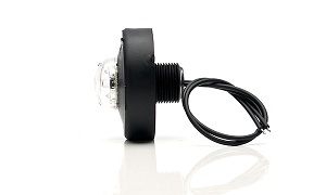 Side marker / LED position light white 12-24V diam.60 mm