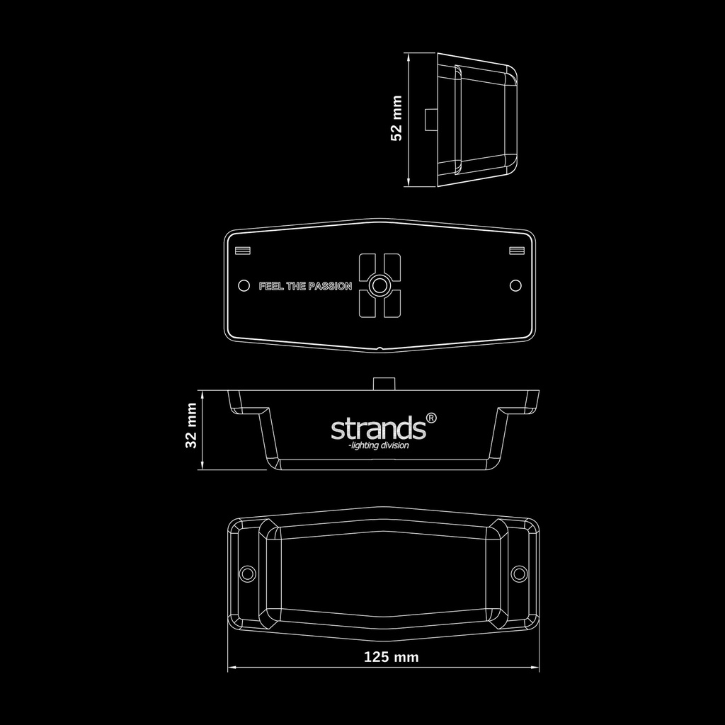 IZELED Black Bullet double burner (dark lens)