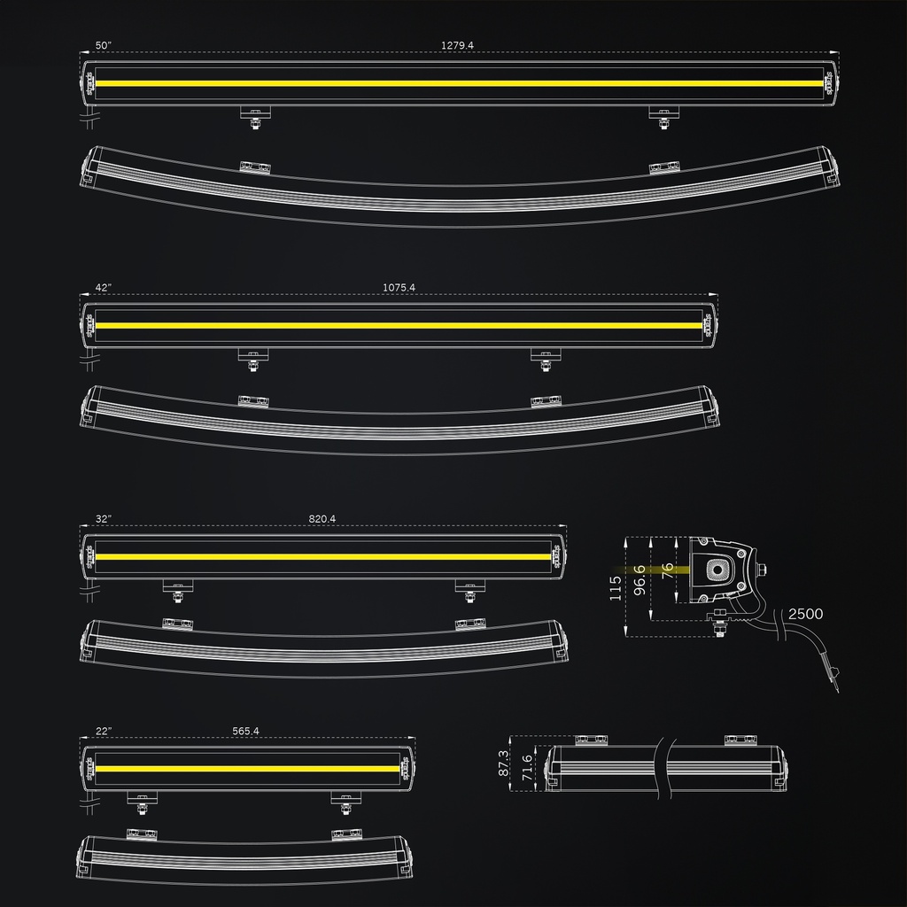 Siberia XP Double Row Curved LED bar 50"