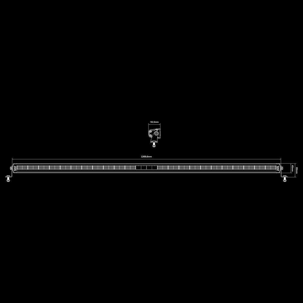 SIBERIA single row LED BAR 50"