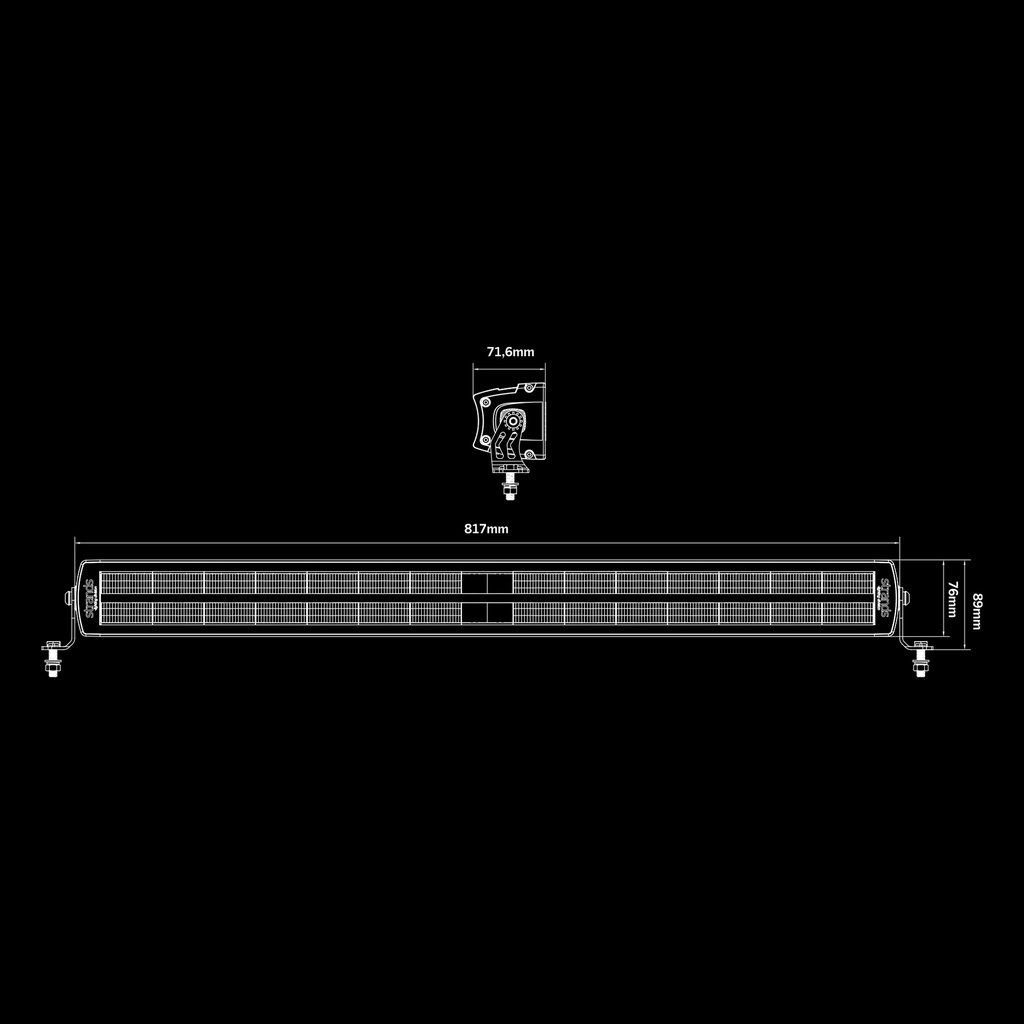 SIBERIA double row LED BAR 32 inch