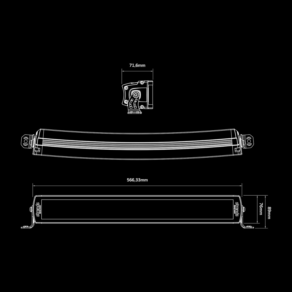 SIBERIA double row LED BAR 32 inch Curved