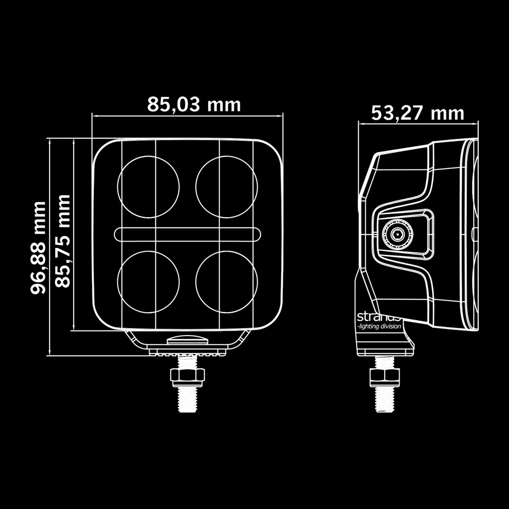 Nuuk D-Line QB Driving Light 3"