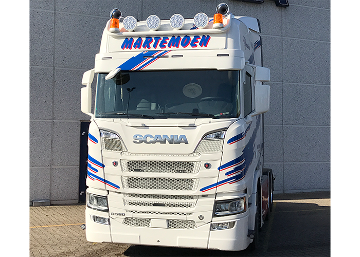 Nedking Ultra Thin White LED XL Truck Sign 24V - Scania NextGen R/S Highline