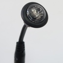 Round LED Position Light - Red Smoked Lens