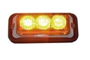 FLASH LED AMBER 12/24V  3-led's  850155-A surface mounting  