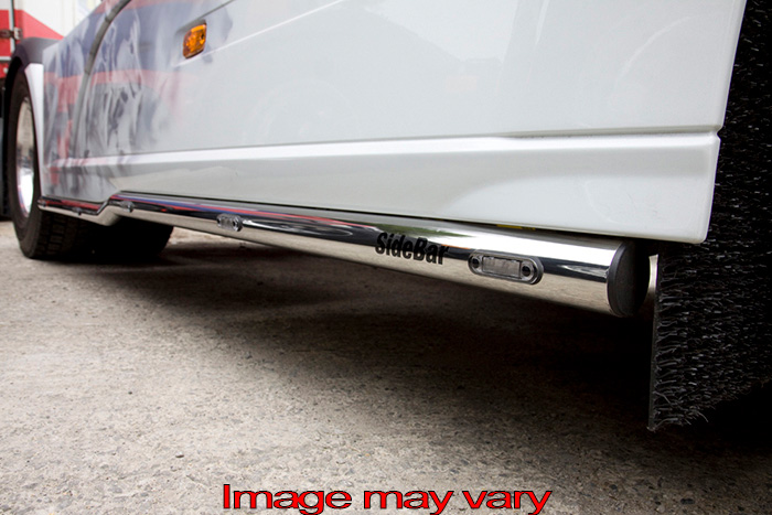 SideBars Aluminum - DAF XF106 Euro6 Wb 3800mm - 5 Amber LED