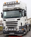 LoBar St. Steel - Scania R2 Serie High Bumper - 5 White & 2 Amber LED