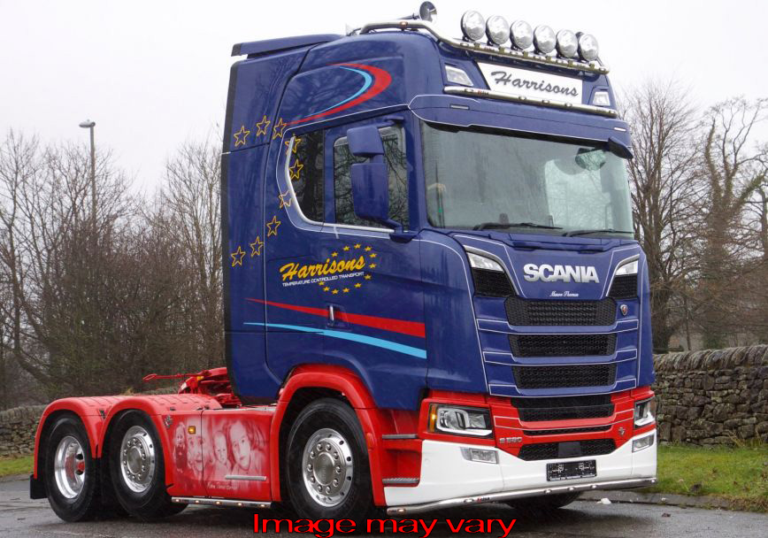 SideBars Aluminum - Scania R/S NextGen 6X2 Wb 4050mm & 4150mm - 5 Amber LED