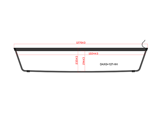 Nedking Ultra Thin LED Truck Sign - New DAF XG+ 2022+ (127) - White