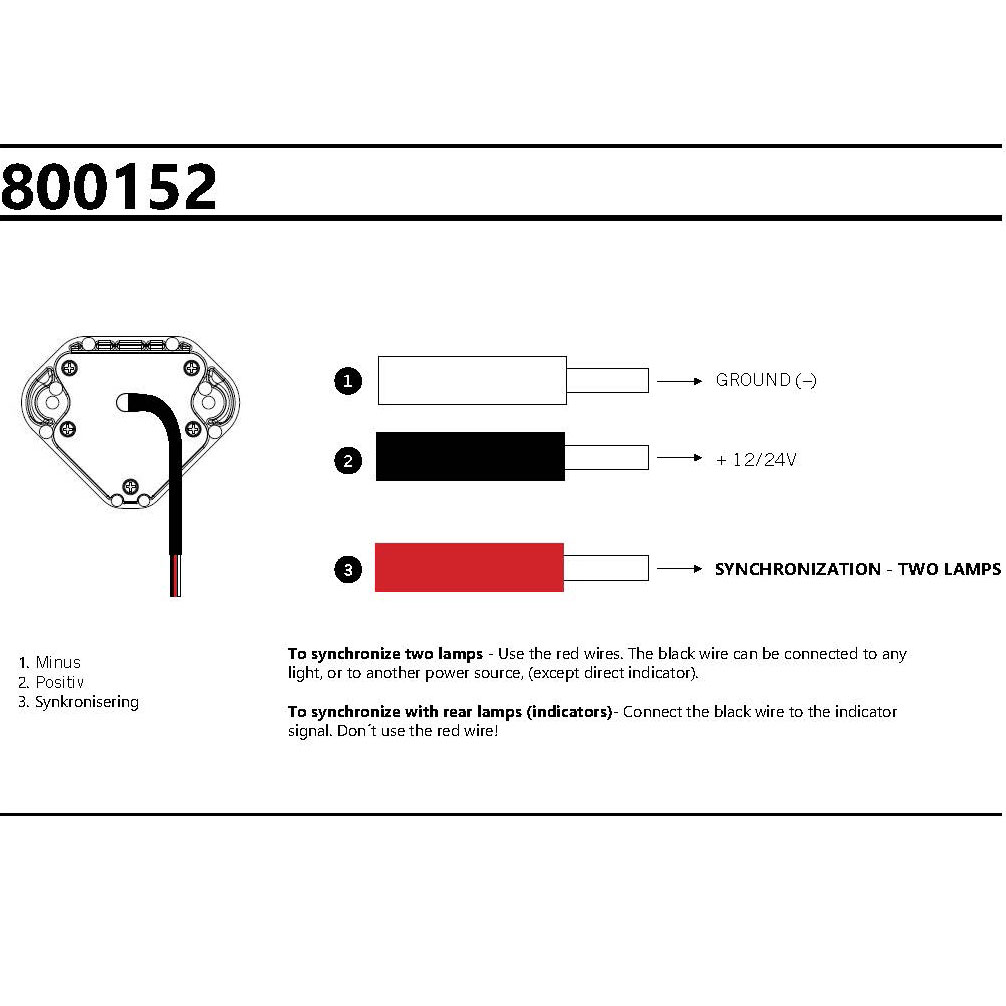 Strobe light / Indicator for rear lift platforms