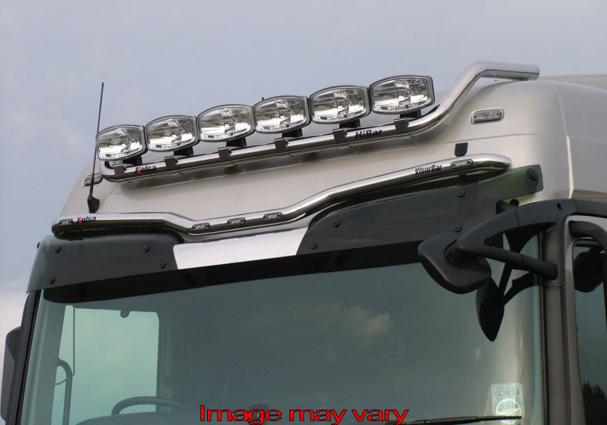 VisorBar St. Steel MB ACTROS MP3 MEGA SPACE - 5 White LED