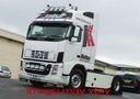 VisorBar St. Steel Volvo FM/FH 2008+ - 5 Amber LED