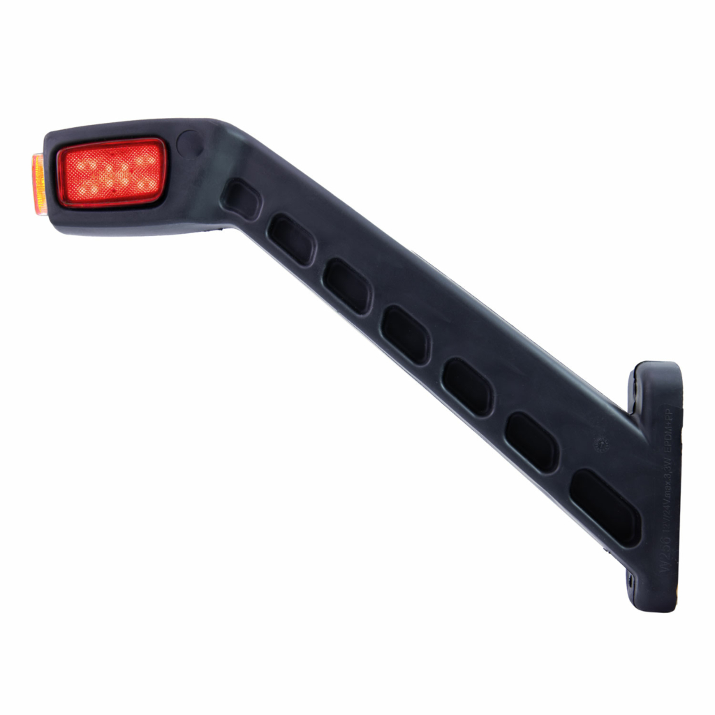 Sidemarker Rubber Arm XL Long Freedom LED 3 Colors - Left