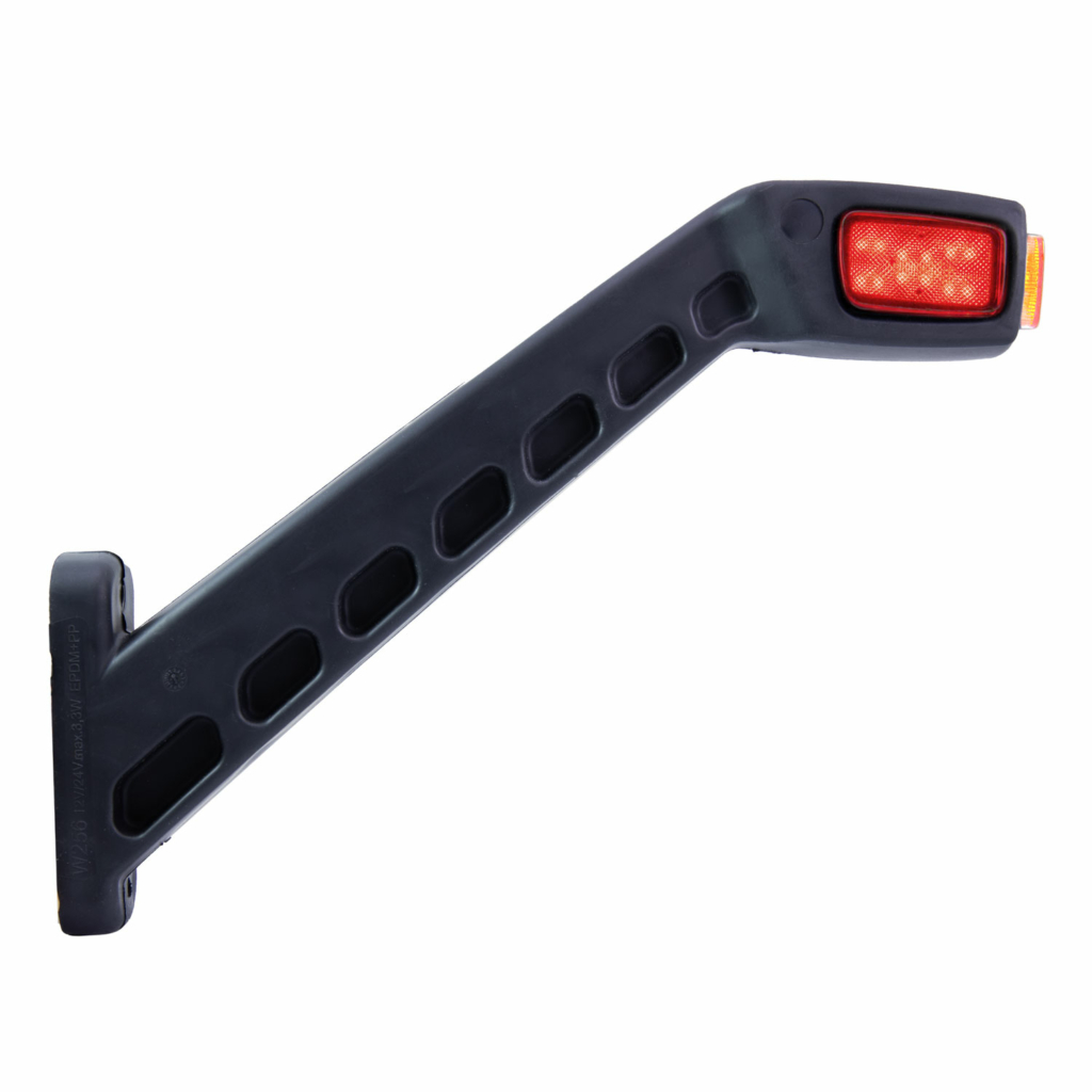 Sidemarker Rubber Arm XL Long Freedom LED 3 Colors - Right