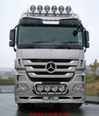 VisorBar St. Steel MB ACTROS MP3 MEGA SPACE - 5 Amber LED