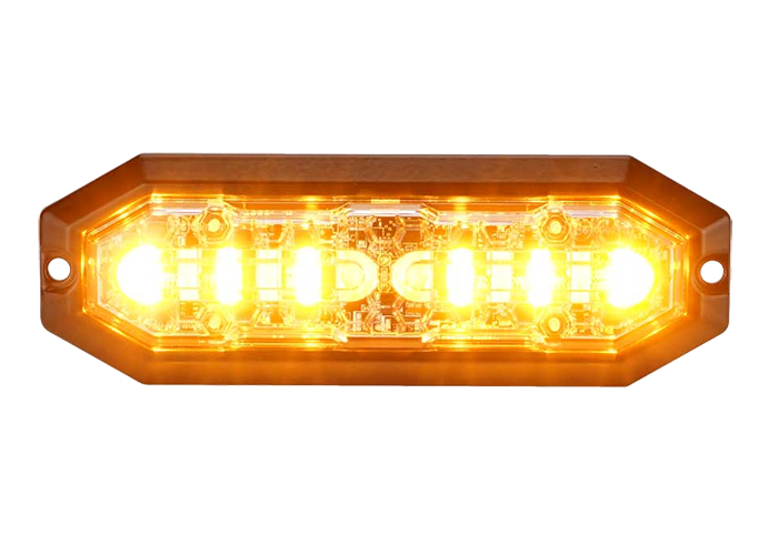 LED strobe 12/24V - orange/blue