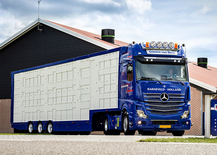 HiBar St. Steel - Mercedes B Actros MP4 GigaSpace 2011+ - Drop-Down 