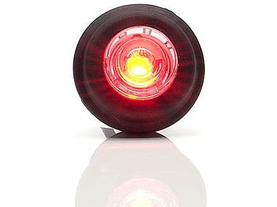 Side marker / tail light LED 12-24V red diam.29 mm