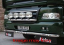 LoBar Edelstahl mit 5 weißen LEDs - DAF CF65/75/85, 2001+