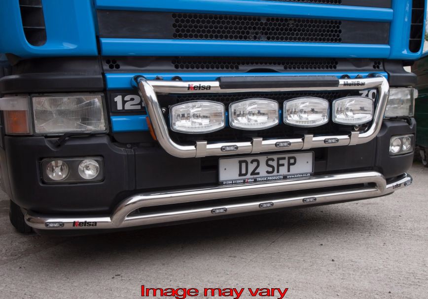 LoBar St. Steel Scania 4 Serie LOBAR KUNSTSTOF BUMPER - 5 Amber LED