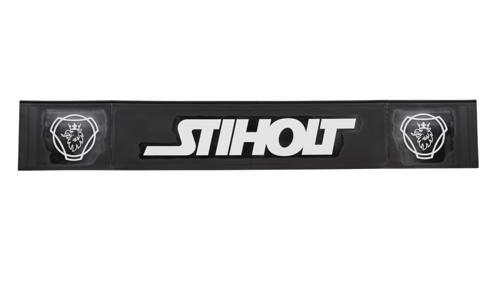 "Stiholt" Schmutzfänger mit Logo (links/rechts)