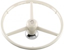 3-Spoke Steering wheel white Scania R-serie Steamline/Nextgen - Griffin Logo