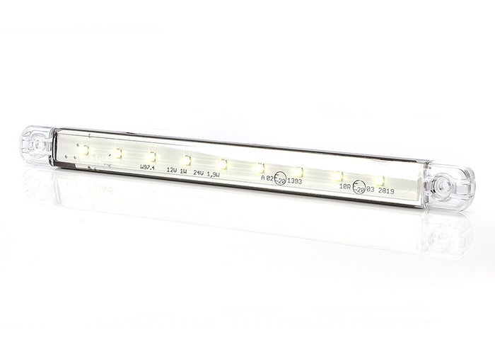 LED sidemarker ultrathin mounting 9 LEDs 9-36V white