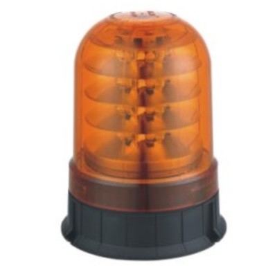 LED Rundumleuchte 12-24V, orangefarbene Linse