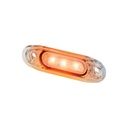 SLD marker light 3-LED orange clear lens 12-24v