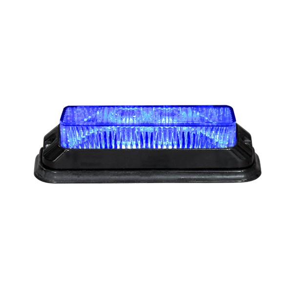 4-LED "HP FLASH" Strobe/Warning Light Blue 12-24V | 118x29x41mm 