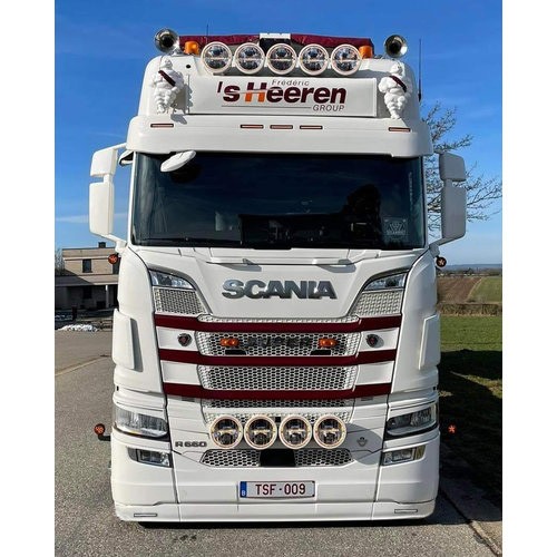 Bumper Spoiler Scania Next Generation - Type 5 - Low Bumper - 2 Lightholes