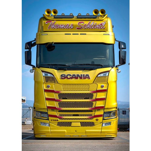 Stoßstangen-Spoiler Scania Next Generation - Typ 4 - mittlere Stoßstage - 5 Lichtöffnungen