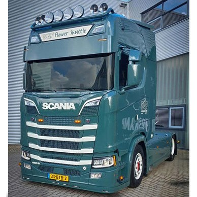 Bumper Spoiler Scania Next Generation - Type 9 - High Bumper - 5 Lightholes