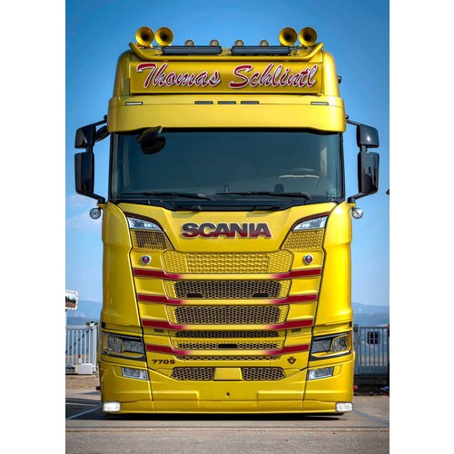 Bumper Spoiler Scania Next Generation - Type 4 - Medium Bumper - Talmu White