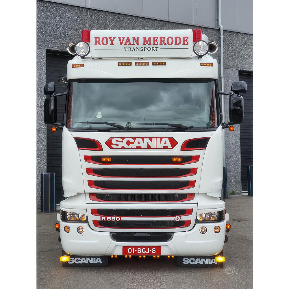 Sun Visor Scania Streamline - Type 2D - Topline - Shaved - 5 Lightholes