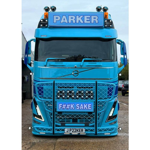 Sun Visor Volvo FH4 / FH4B - Type 3 - Forward Collision - 2 Bottom Lightholes