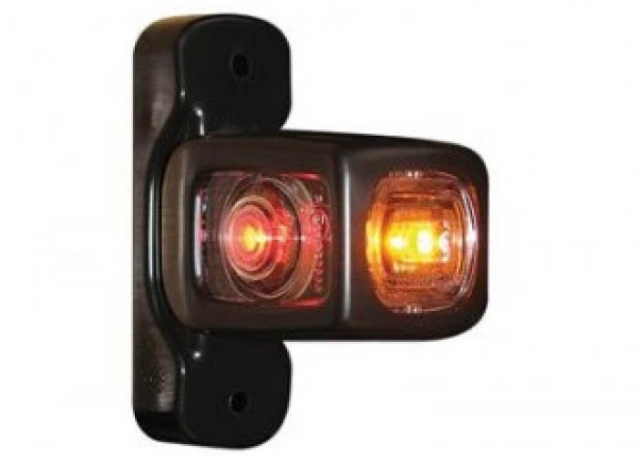 Red / white / orange LED width lamp 12-24V short 84 mm left/right