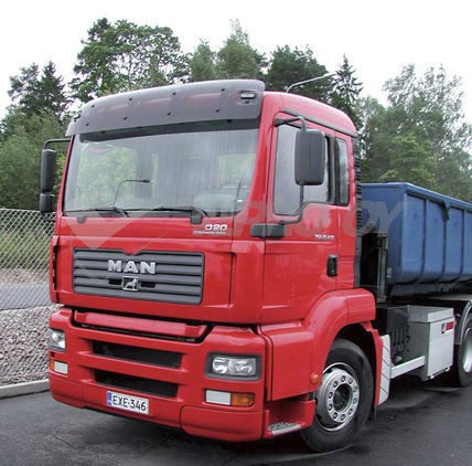 MAN TGS / TG-A M/L TG-L L 04/2004- Narrow cabin standard roof. Sun Visor "Without mounting kit / Lose Plexi"