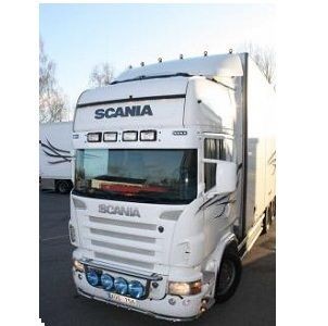 Acrylic for Sunvisor Scania 4 topline 5150orig.mod+80mm/ with 2 side + 4 head lights