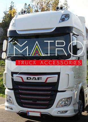 Sun visor DAF XF Super Space Cab 2017+ incl. Mounting Brackets