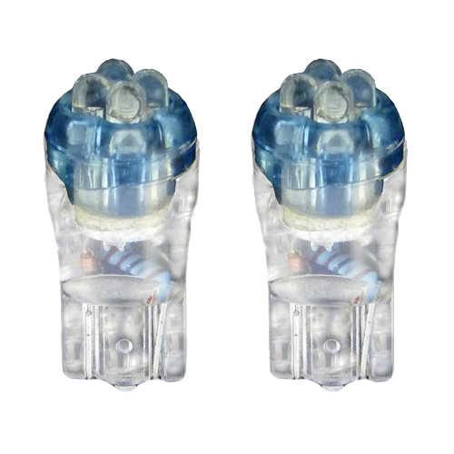 T10 Wedge 4 LED's (2 Pc's) - Blue