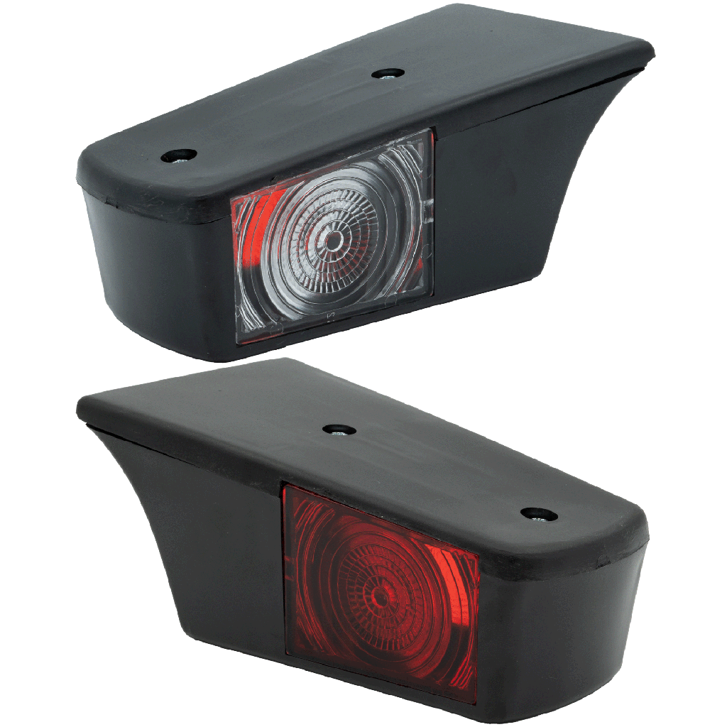 Old School Roof Marker Light Scania 2-Series Red-White