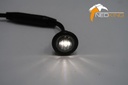 Round White LED Position Light - Smoked Lens