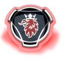 Scania LED emblem multi color "Red"