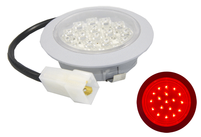 (RED) LED interior lamp 24V 55mm / 18 LED