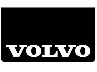 Mudflap VOLVO front bumper - black with white print