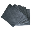 Set (5 Pieces) Microfibre Cloths - Dark Grey