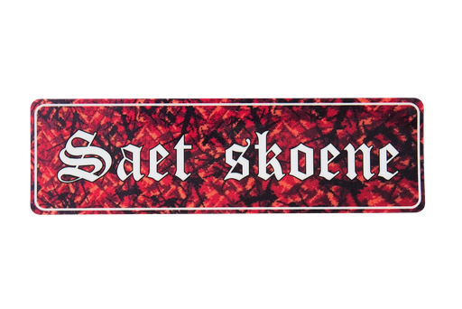 [500358] Saet Skoene - Red - Sticker