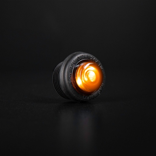 [5800431] Freedom black raven position light - amber 12-24V